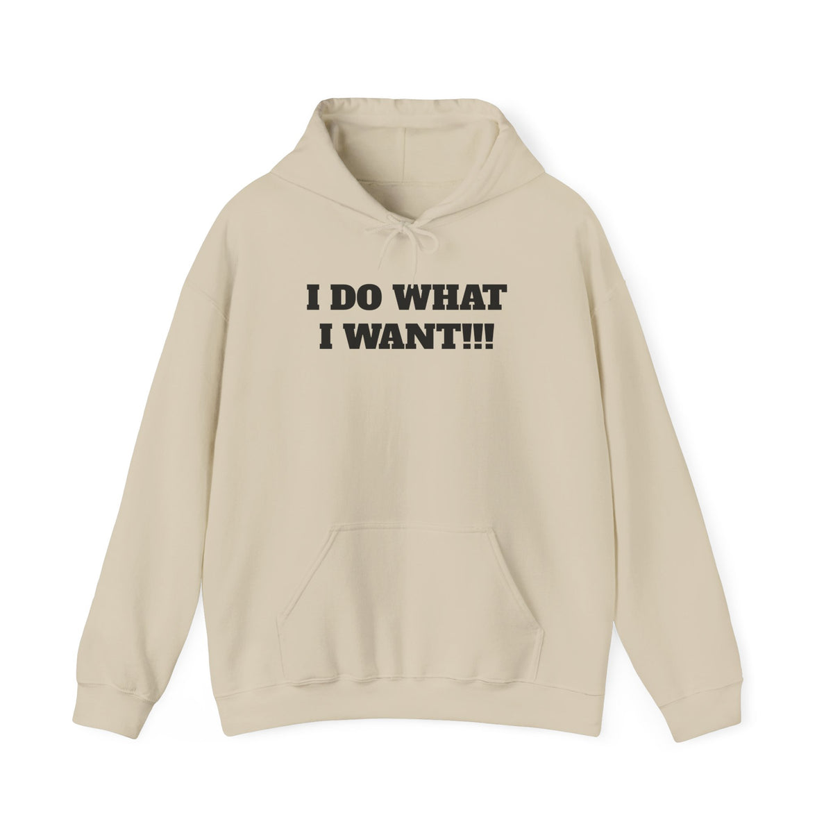 Hoodie — I DO WHAT I WANT!!! Bold Statement Pullover