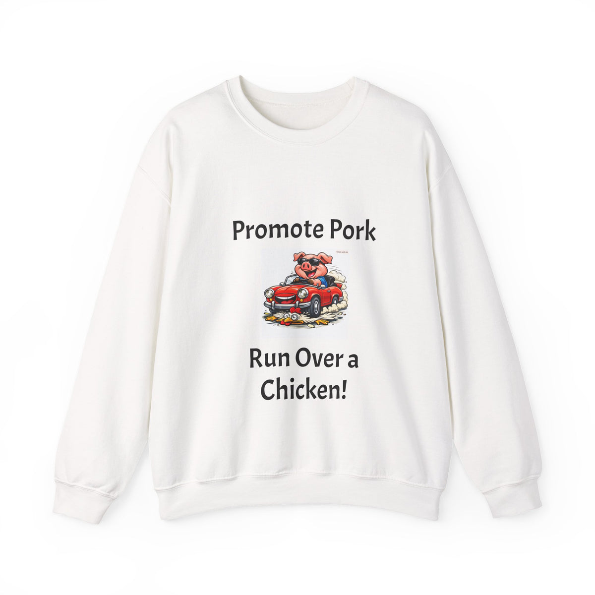 Promote Pork Run Over a Chicken Sweatshirt