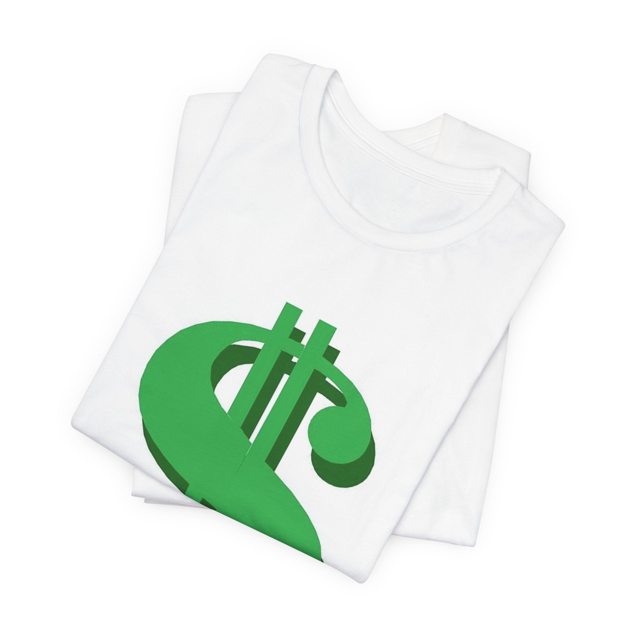 Dollar Sign Graphic Tee — Green Money Symbol T-Shirt