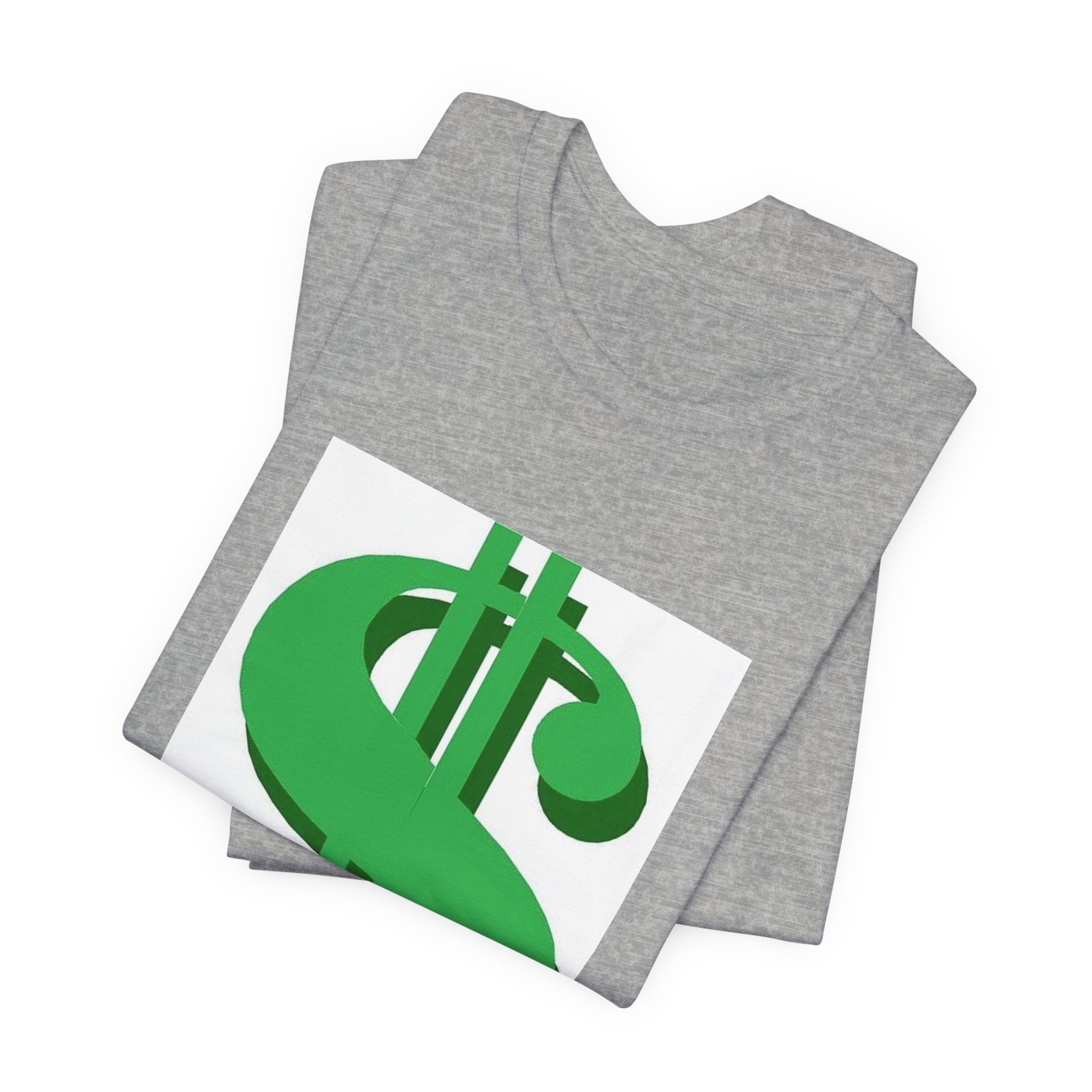 Dollar Sign Graphic Tee — Green Money Symbol T-Shirt