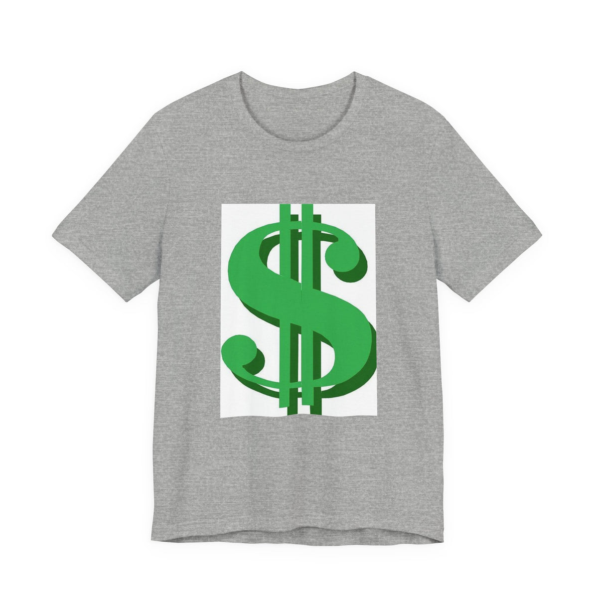 Dollar Sign Graphic Tee — Green Money Symbol T-Shirt