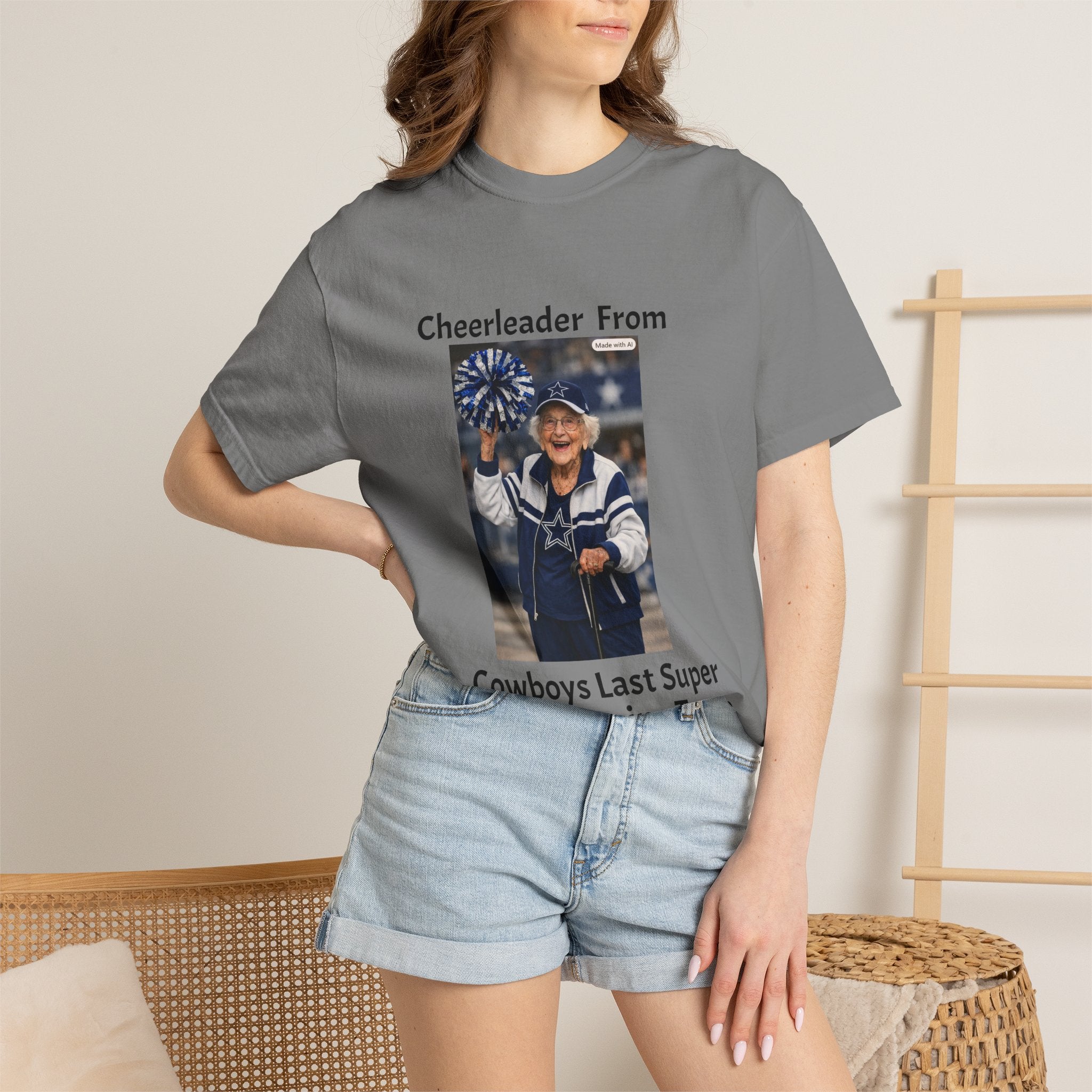Cowboys Super Bowl Cheerleader T-Shirt — Vintage Fan Tee