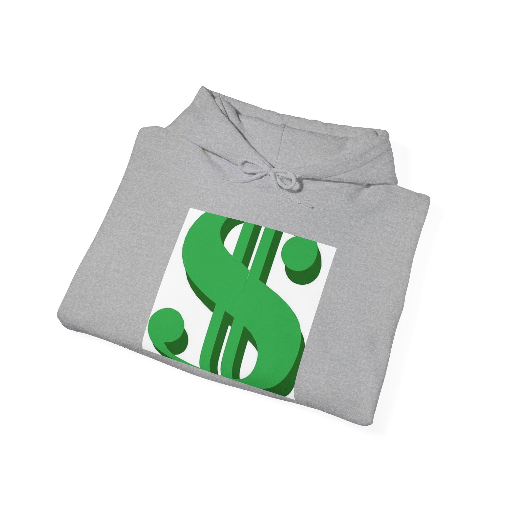 Dollar Sign Graphic Hoodie - Green Money Symbol Pullover