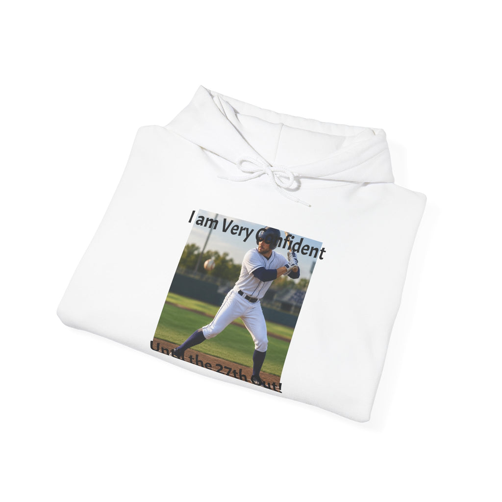 Baseball Pitcher Hoodie – "I am Very Confident" Team Baseball Sweatshirt