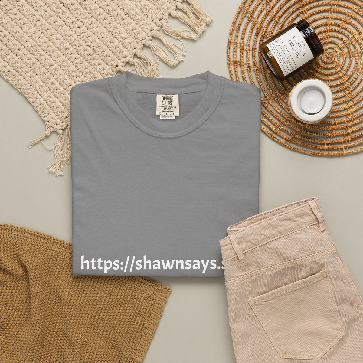 Shawn Says Store Website Text T-Shirt