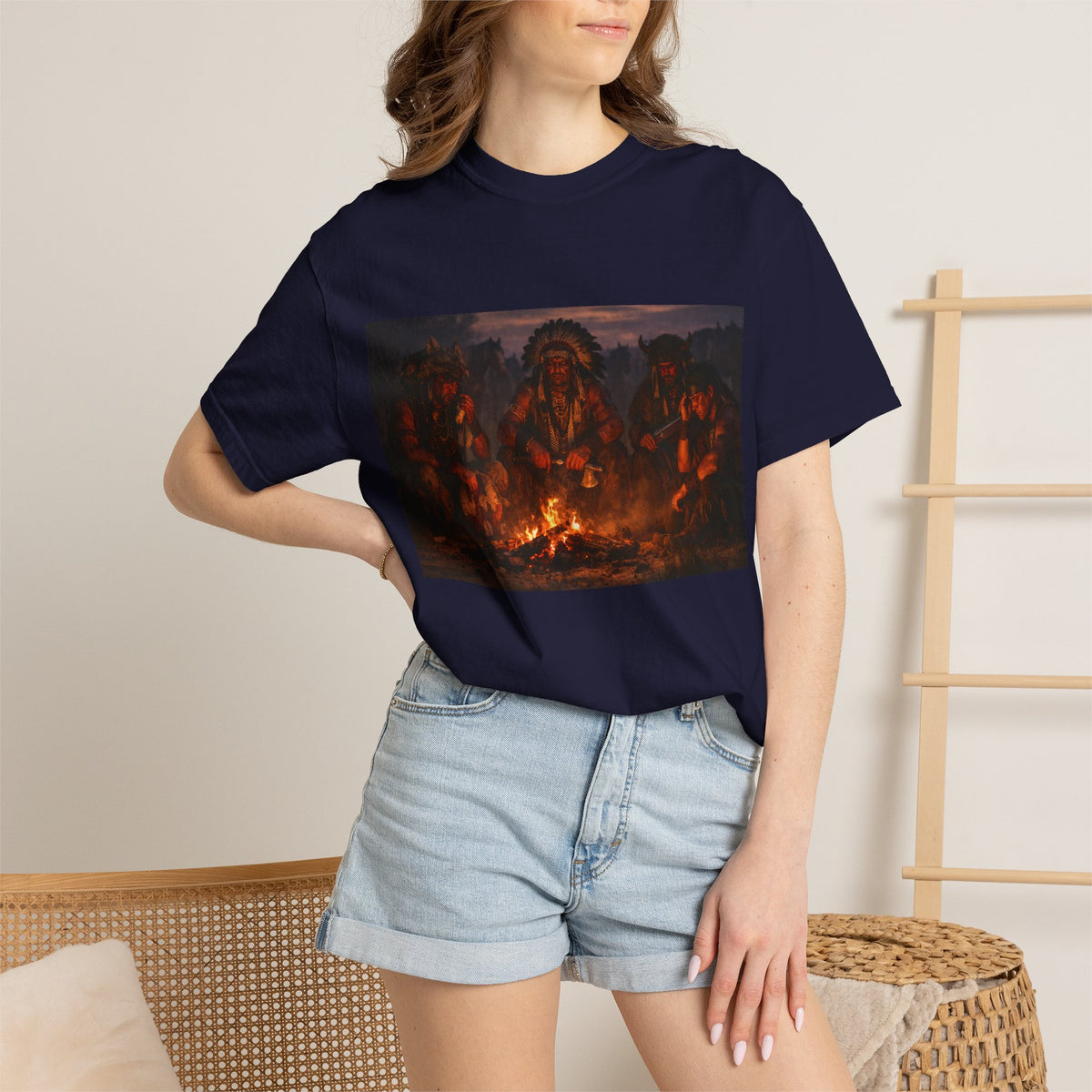 Reflection by the Fire