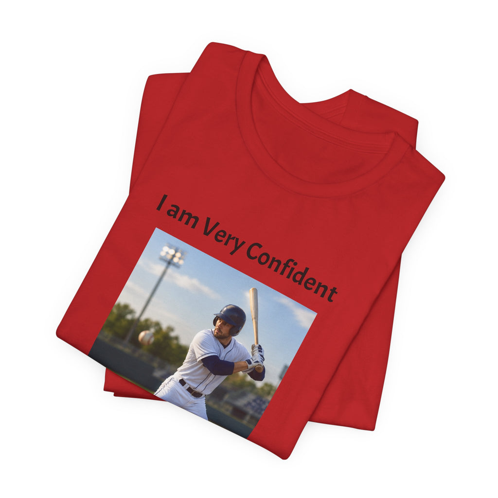 Baseball Batter Photo Tee - "I am Very Confident Until the 27th Out!"