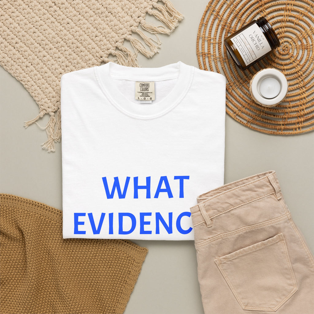 What Evidence? T-Shirt — Funny Skeptic Graphic Tee