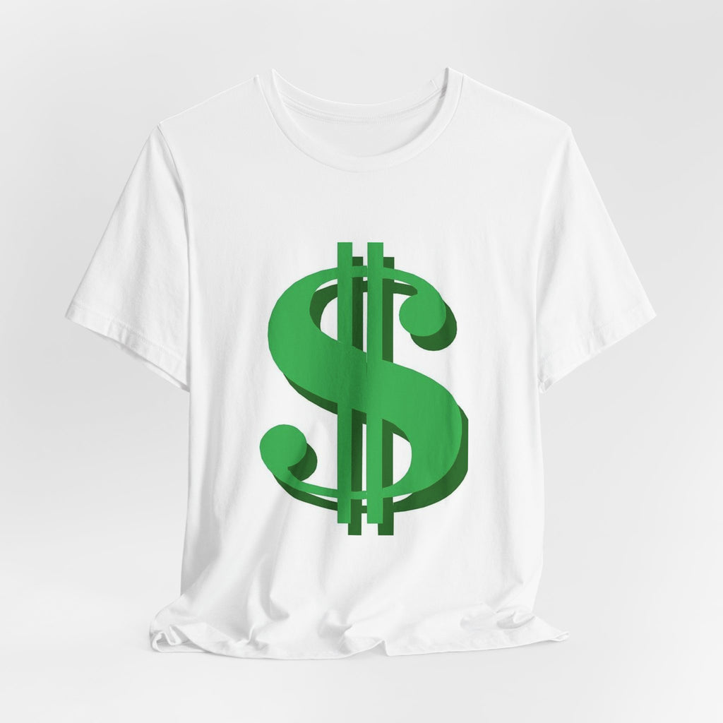 Dollar Sign Graphic Tee — Green Money Symbol T-Shirt