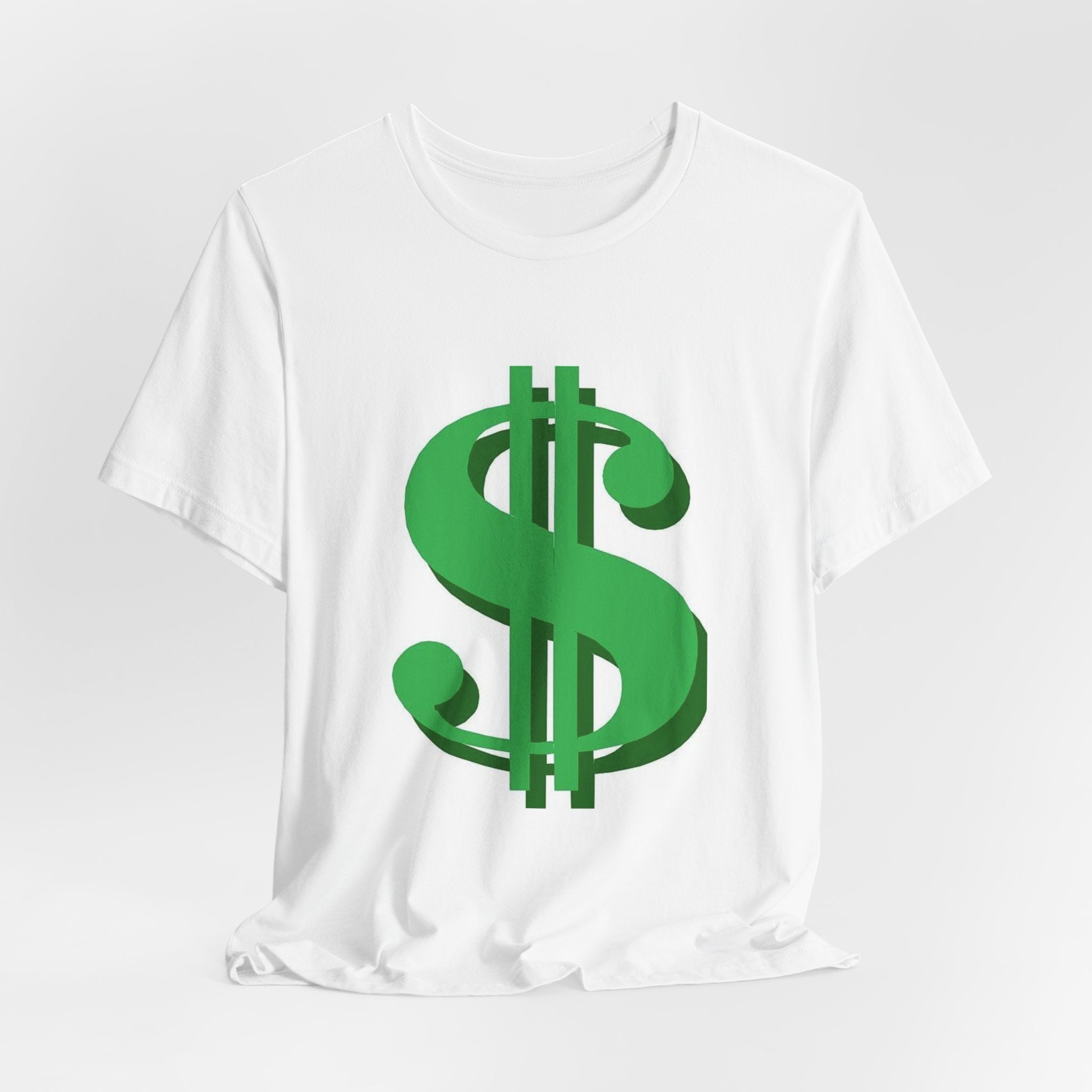 Dollar Sign Graphic Tee — Green Money Symbol T-Shirt