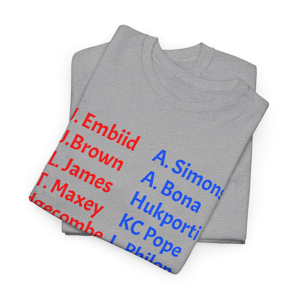 2026-27 Sixers Roster T-Shirt — Philadelphia Basketball Fan Tee