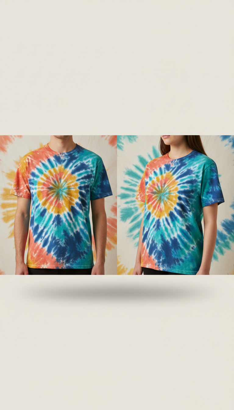 Tidepool swirl tie-dye tee