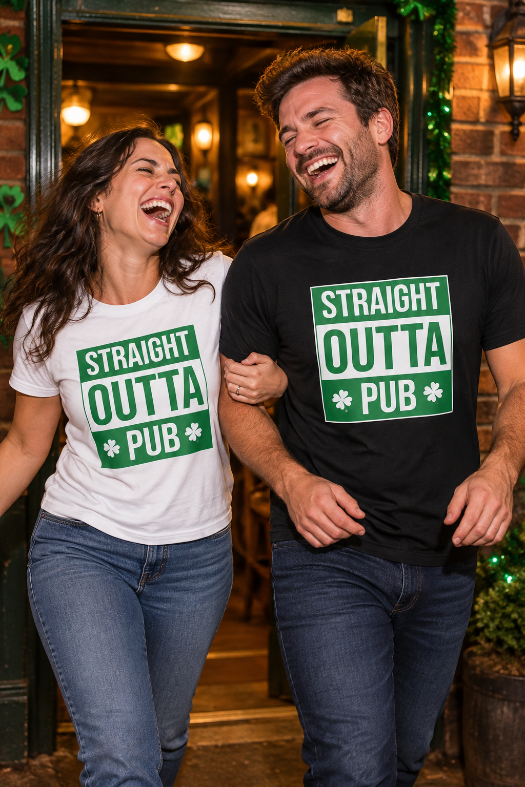 Straight Outta Pub T-Shirt — St. Patrick’s Day Shamrock Pub Crawl Tee